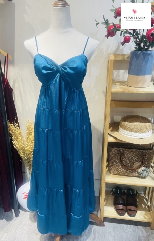 Đầm Maxi hai dây xòe Yumi Hana