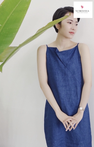 Đầm linen 2 dây Yumi Hana 
