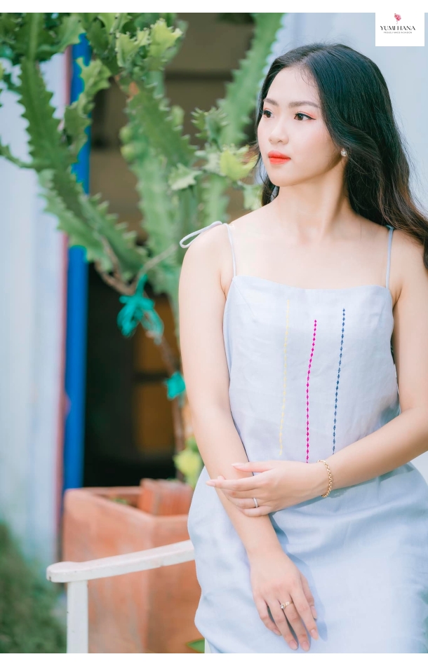 VÁY LINEN 2 DÂY BÚP BÊ Yumi Hana