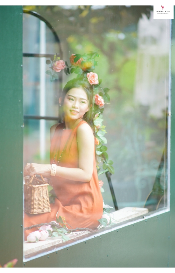 đầm nút suông đơn giản Yumi Hana