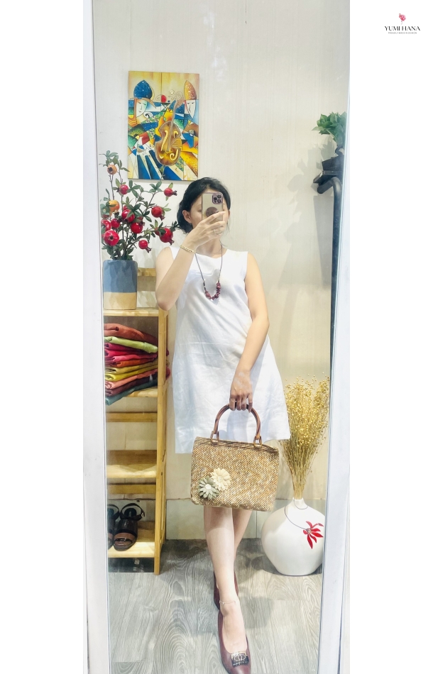 Đầm linen premium Yumi Hana  