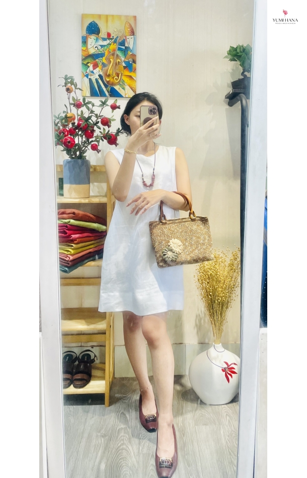 Đầm linen premium Yumi Hana  